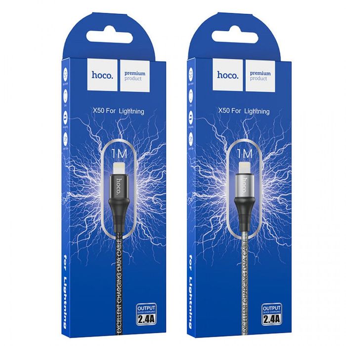 HOCO кабел X50 3.0A USB към Lightning (1M)